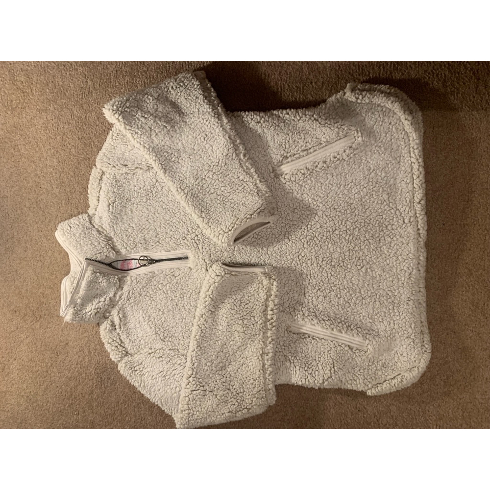 Women's Cozy Sherpa Fleece Pullover XL Cream